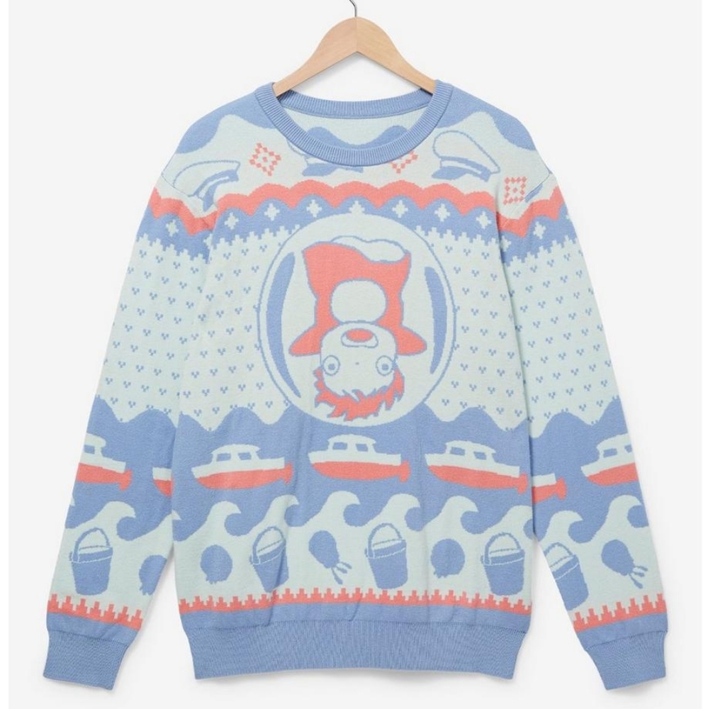 Studio ghibli Ponyo holiday sweater size medium